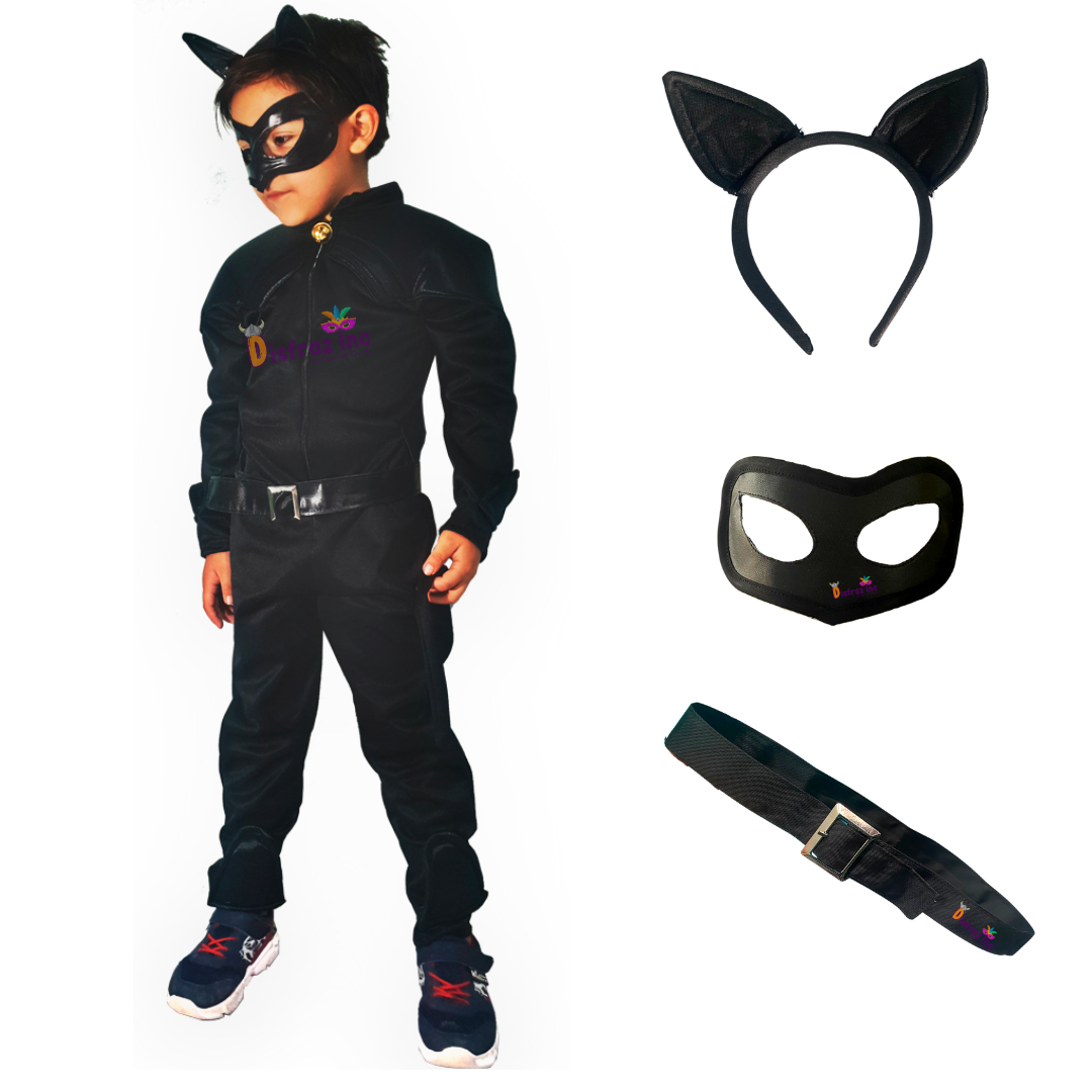 Cat Noir Disfraz Halloween Pijama Disfraz Cat Gato Negro Lady