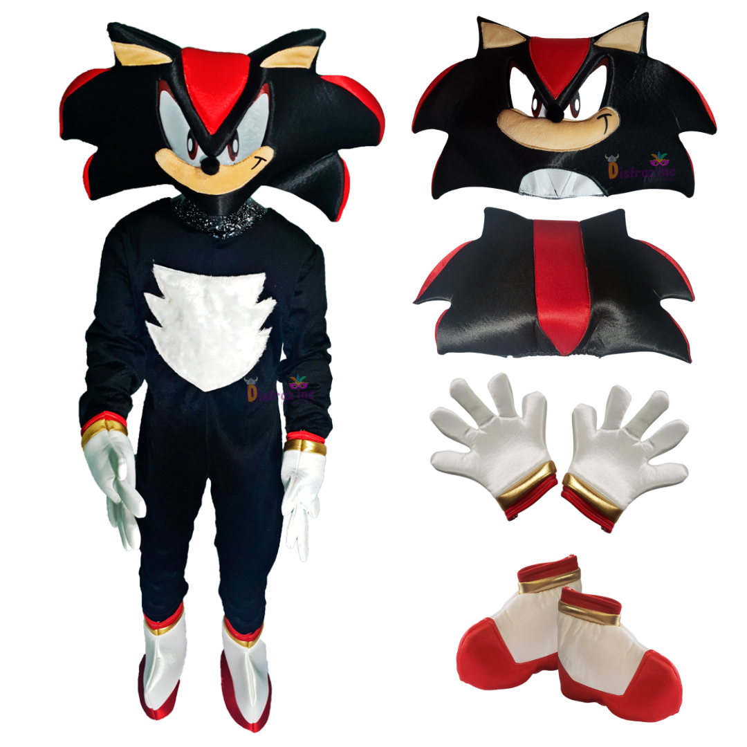 Disfraz Shadow Superhéroe Cosplay Sonic Negro – DisfrazInc