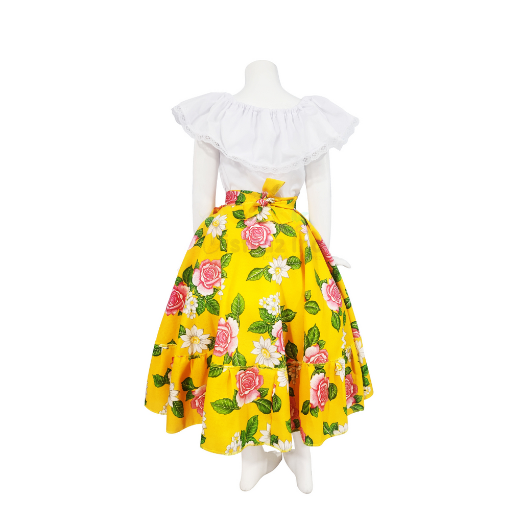 Disfraz Adelita Amarilla Vestido Patrio Nina Traje Mexicano Fiestas Pa DisfrazInc