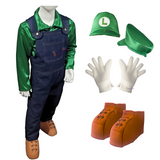 Disfraz Luigi Traje Super Mario Bros Cosplay Luigi Bros