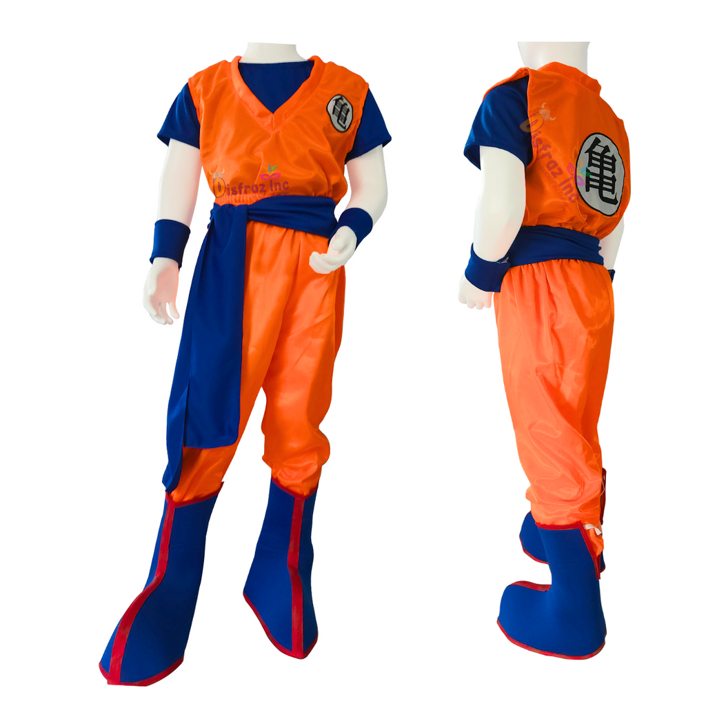 Disfraz Goku Peluca Azul Saiyajin Cosplay Kakaroto Infantil DisfrazInc