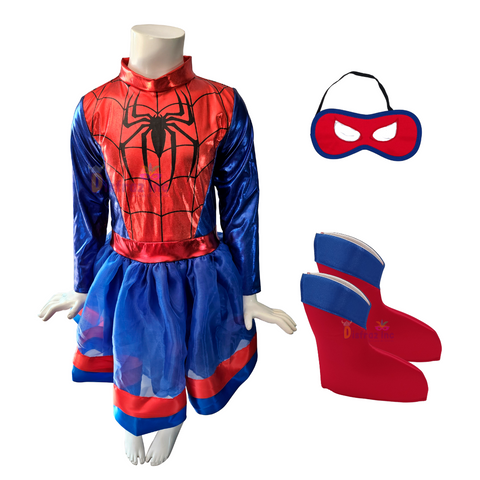 Disfraz Spiderman Tutu Vestido Superhéroe  Cosplay Tutu