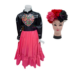 Disfraz Frida Kalo Vestido Catrina Traje Catrina Frida Halloween Día De Muertos
