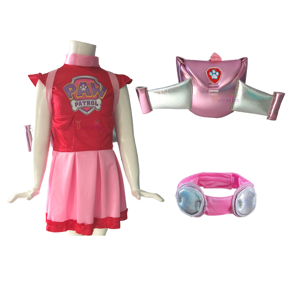 Disfraz Skye Paw Patrol Vestido Cosplay Sky Rider DisfrazInc
