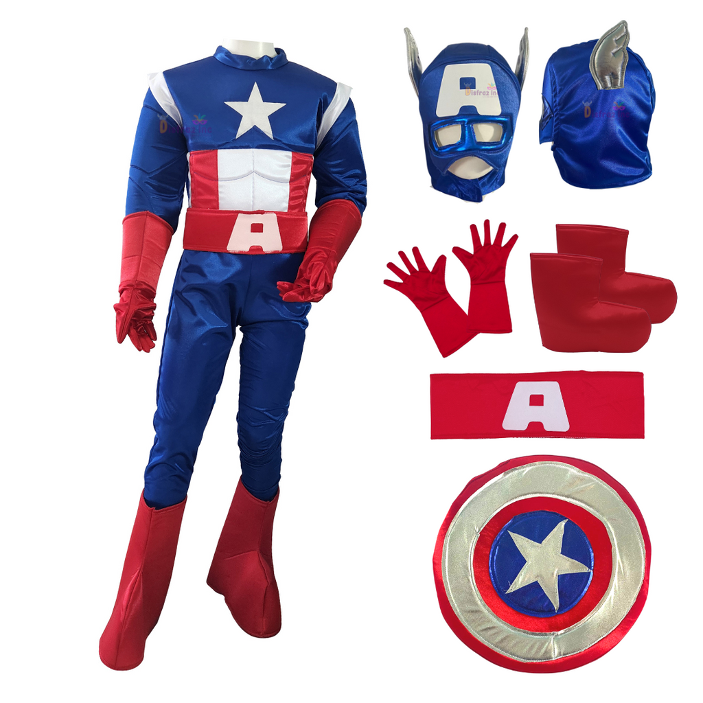 Disfraz Capitan America con escudo