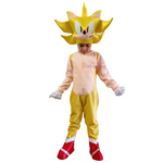 Disfraz Superhéroe Super Sonic Cosplay  Sonic Amarillo