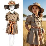 Disfraz Exploradora Scout Cazadora Para Niña Vestido Princesa Exploradora