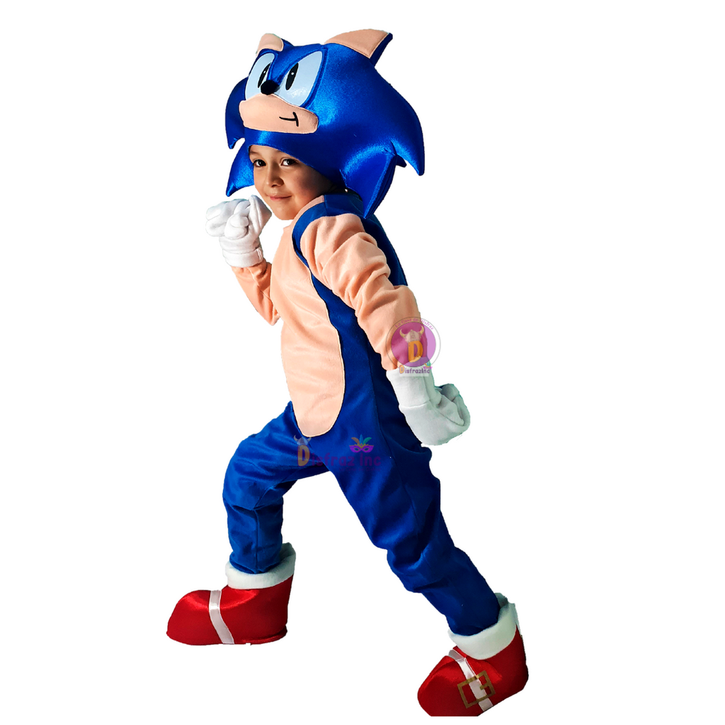 Disfraz Sonic Superhéroe Cosplay Erizo Sonic – DisfrazInc