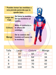 Disfraz Capitán América Superhéroe Cosplay Infantil