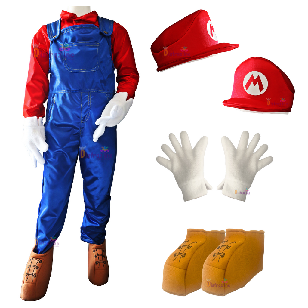 Disfraz Mario Super Mario Bros Cosplay Luigi Bros – DisfrazInc