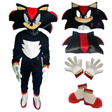 Disfraz Shadow Superhéroe Cosplay Sonic Negro