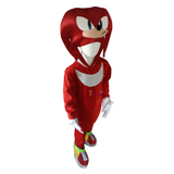 Disfraz Knuckles Superhéroe Cosplay Sonic Erizo rojo